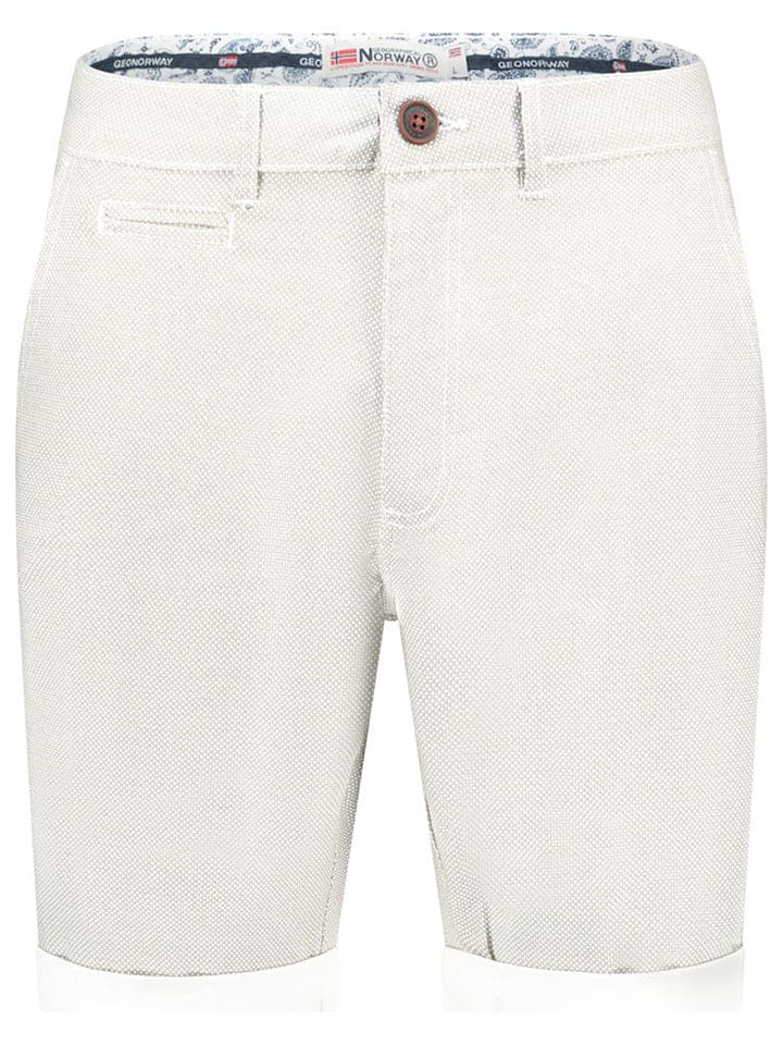 Geographical Norway Bermudy "Pacome" w kolorze białym rozmiar: XXL