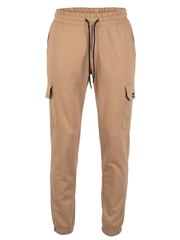 Roadsign Spodnie dresowe w kolorze jasnobrązowym rozmiar: XXL