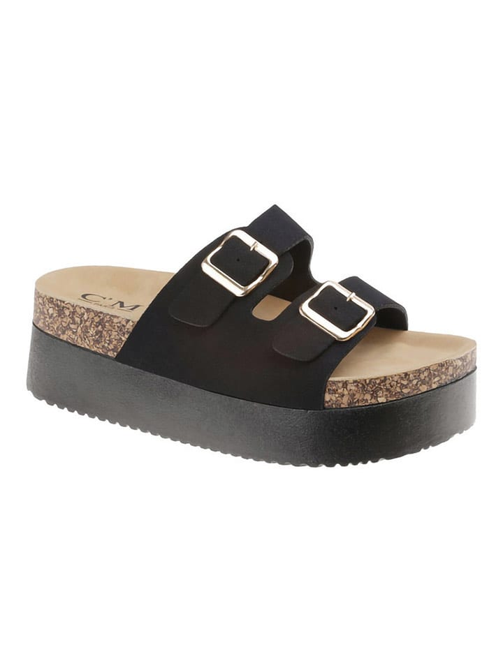 C'M Klapki w kolorze czarnym rozmiar: 40