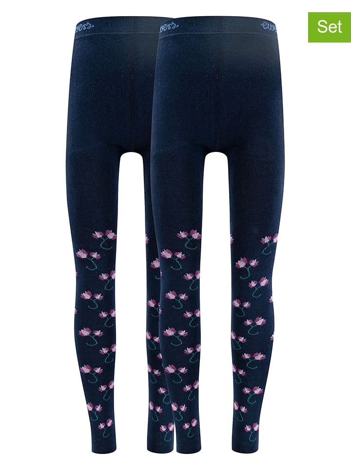 ewers Legginsy (2 pary) w kolorze granatowym rozmiar: 122