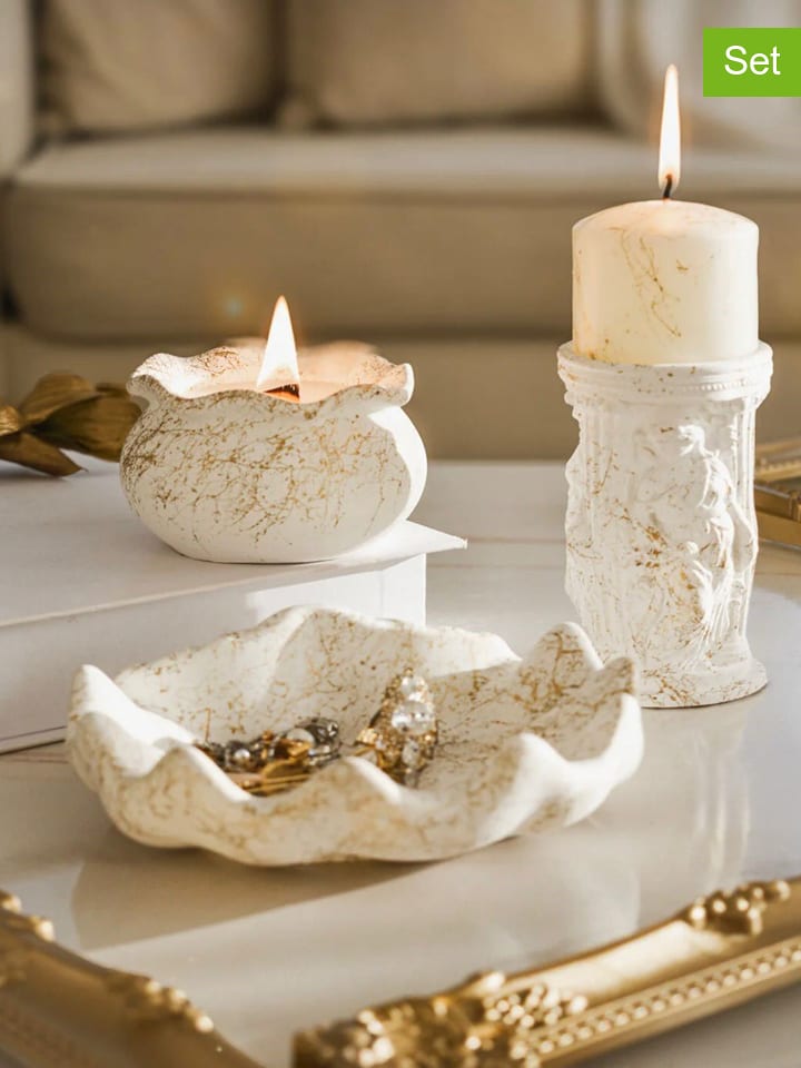 Lucky Bees 3-częściowy zestaw w kolorze złoto-białym rozmiar: onesize