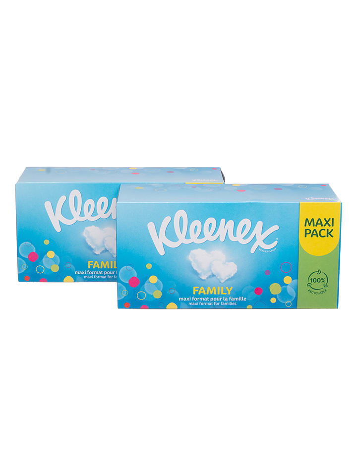 Kleenex Chusteczki higieniczne "Family Maxi" - 2 x 128 sztuk rozmiar: onesize