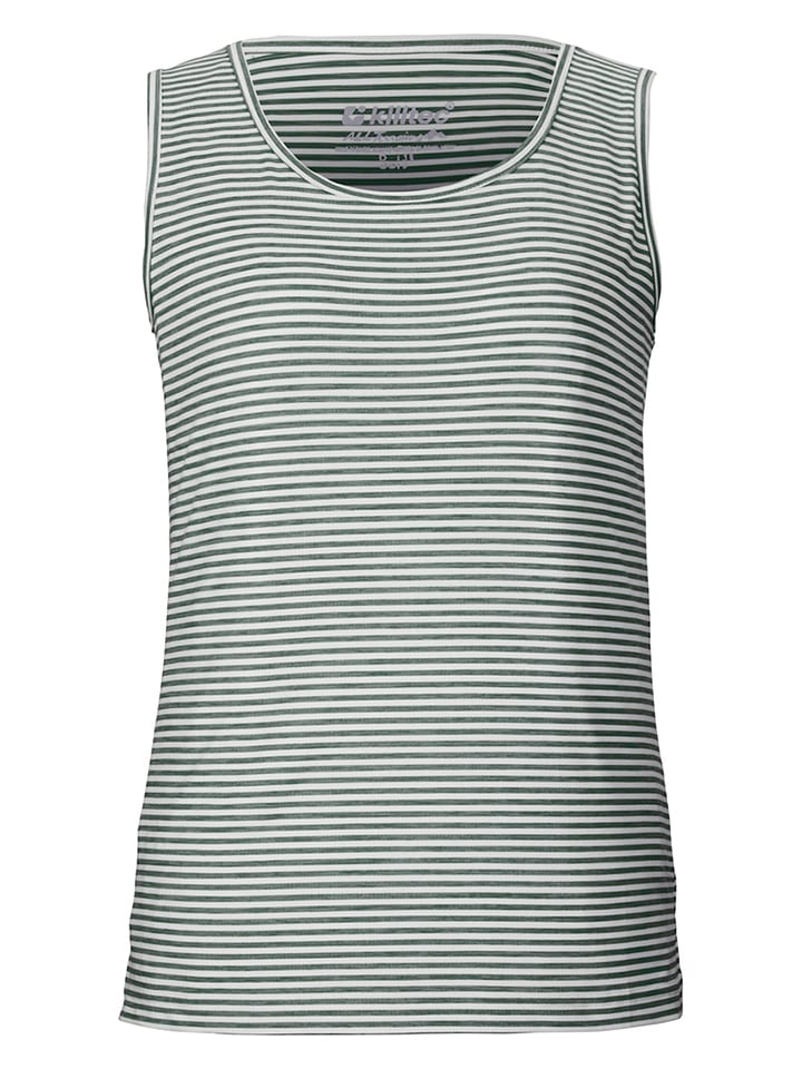 Killtec Top funkcyjny "KOS 63" w kolorze oliwkowo-białym rozmiar: 38