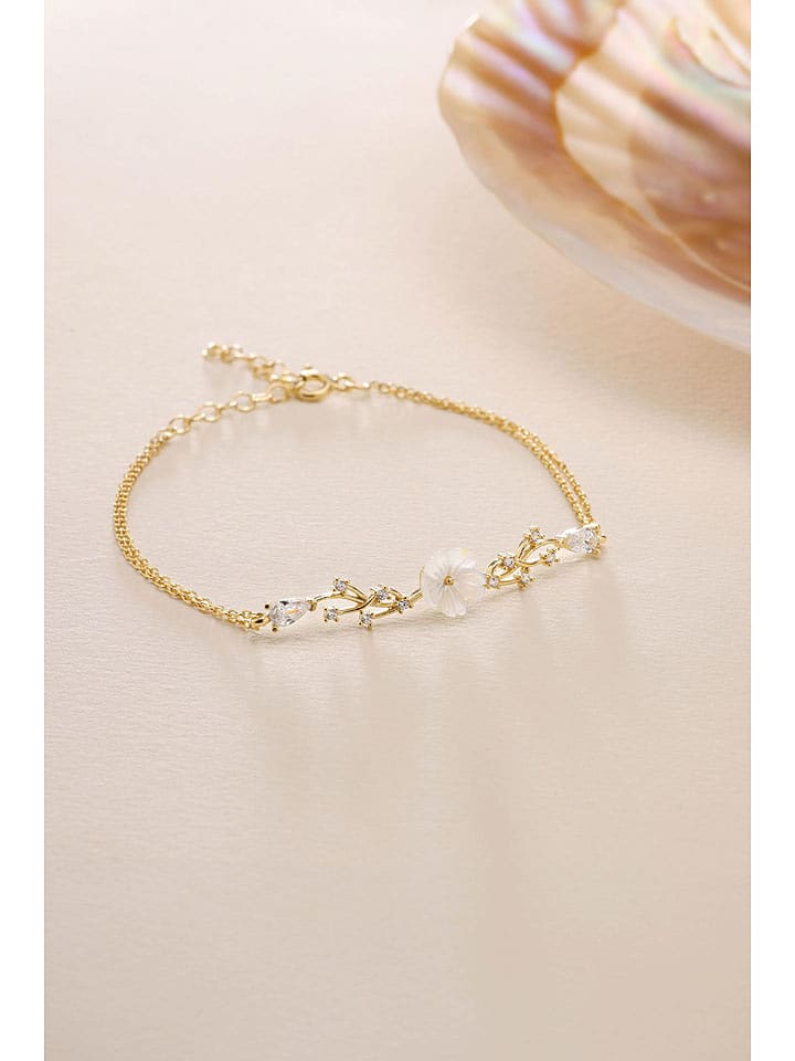 Lodie Silver Pozłacana bransoletka z elementem ozdobnym - dł. 17 cm rozmiar: onesize