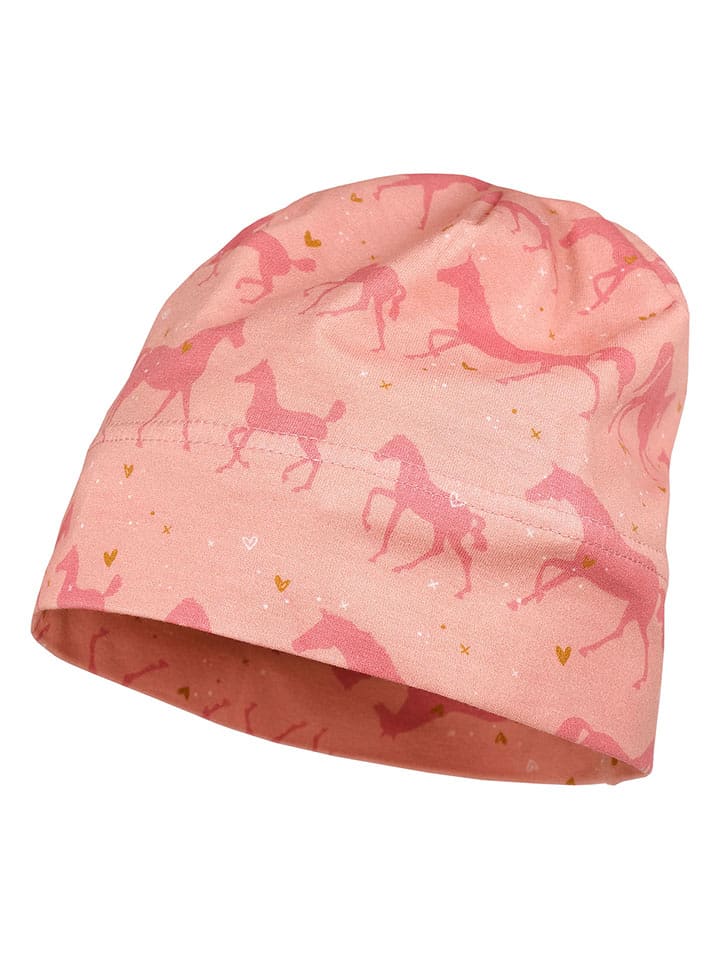 MaxiMo Czapka beanie w kolorze jasnoróżowym rozmiar: 51 cm