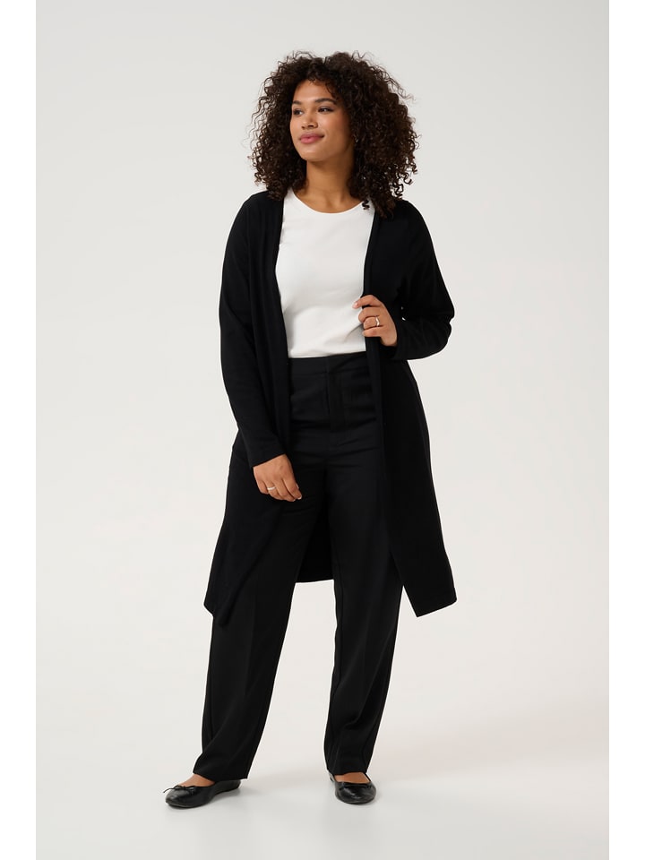 KAFFE curve Kardigan w kolorze czarnym rozmiar: XL