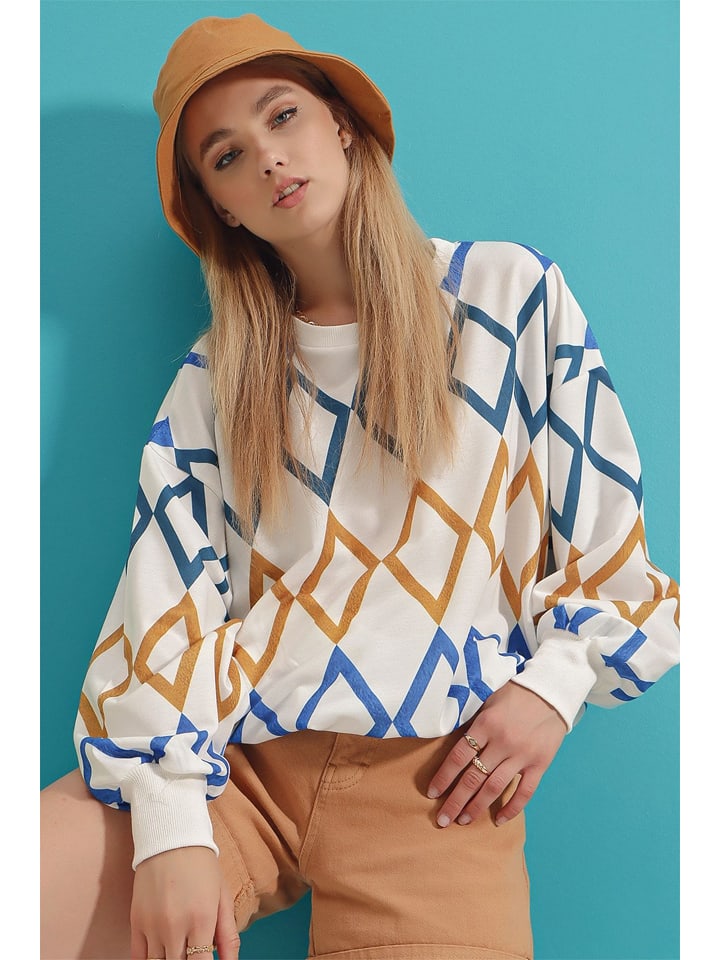 Happiness Istanbul Bluza w kolorze białym rozmiar: L