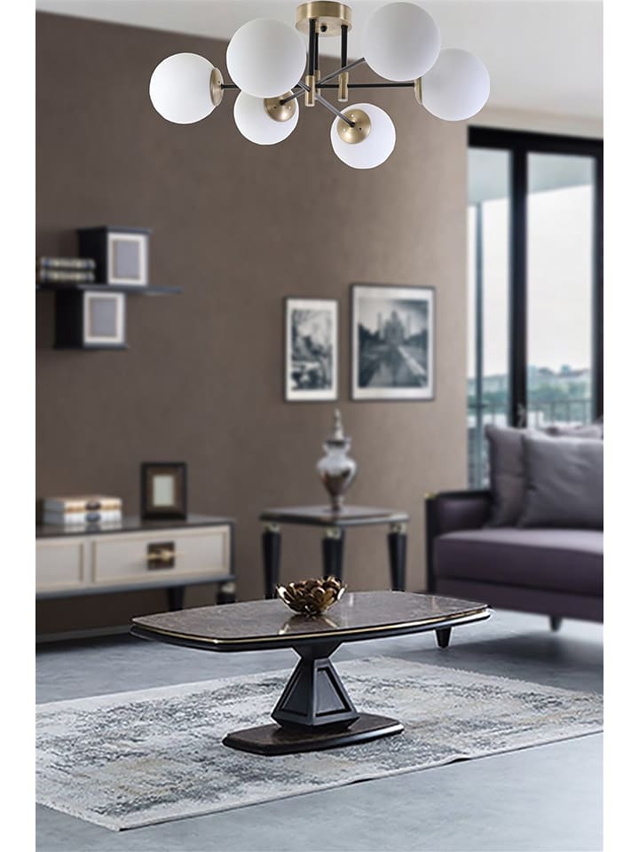 Opviq Lampa sufitowa "Dolunay" w kolorze złoto-białym - 65 x 35 cm rozmiar: onesize