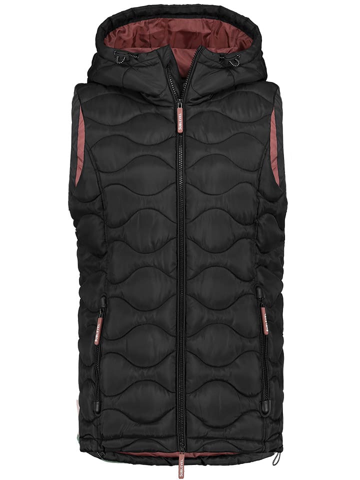 Sublevel Kamizelka pikowana w kolorze czarnym rozmiar: L