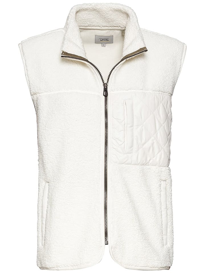 Camel Active Kamizelka pluszowa w kolorze białym rozmiar: M