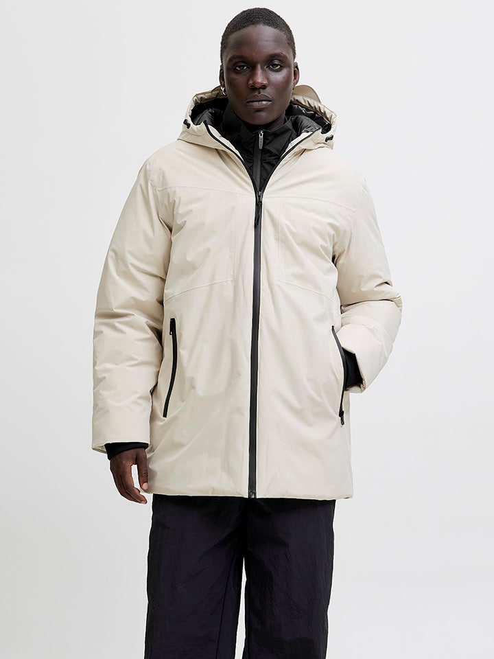 Jack & Jones Parka "Planet" w kolorze kremowym rozmiar: M