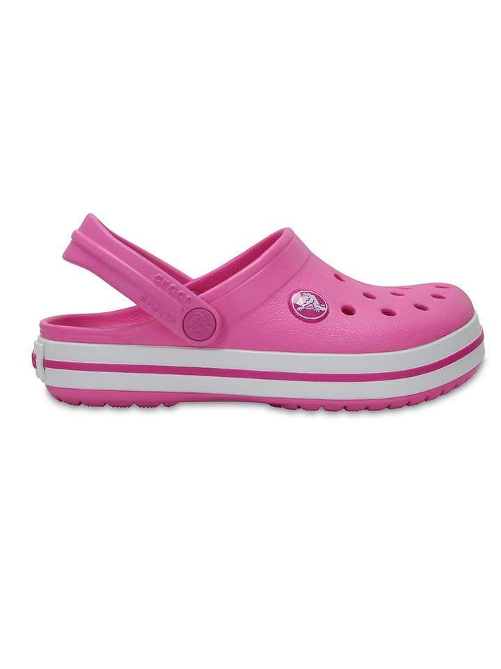 Crocs Chodaki "Crocband" w kolorze różowym rozmiar: 22/23