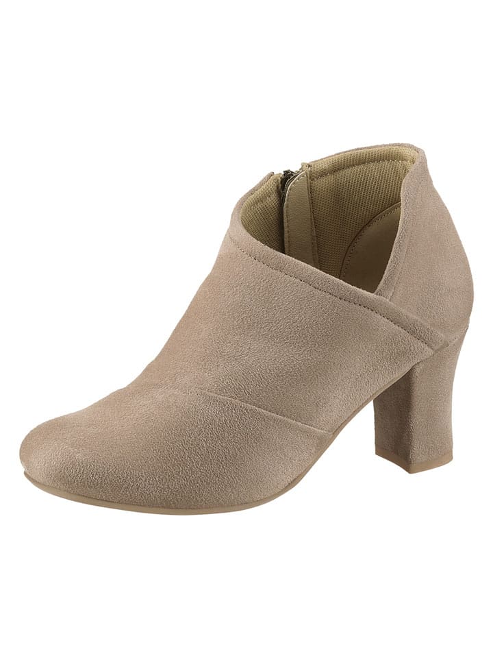 Heine Botki w kolorze beżowym rozmiar: 39