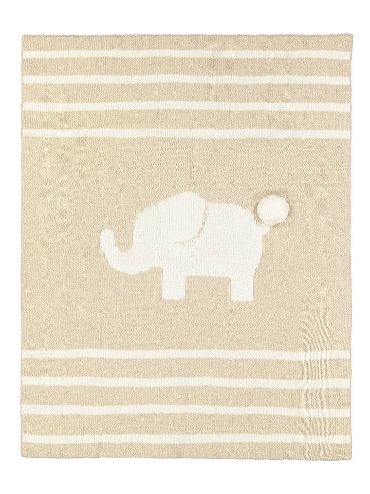 maryplaid Kocyk niemowlęcy w kolorze beżowym rozmiar: 66x86 cm