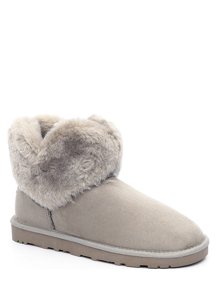 ISLAND BOOT Botki zimowe "Elisa" w kolorze kremowym rozmiar: 40