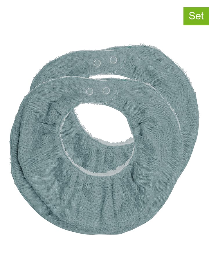 FABELAB Śliniaczki (2 szt.) w kolorze niebieskim - 0+ rozmiar: onesize