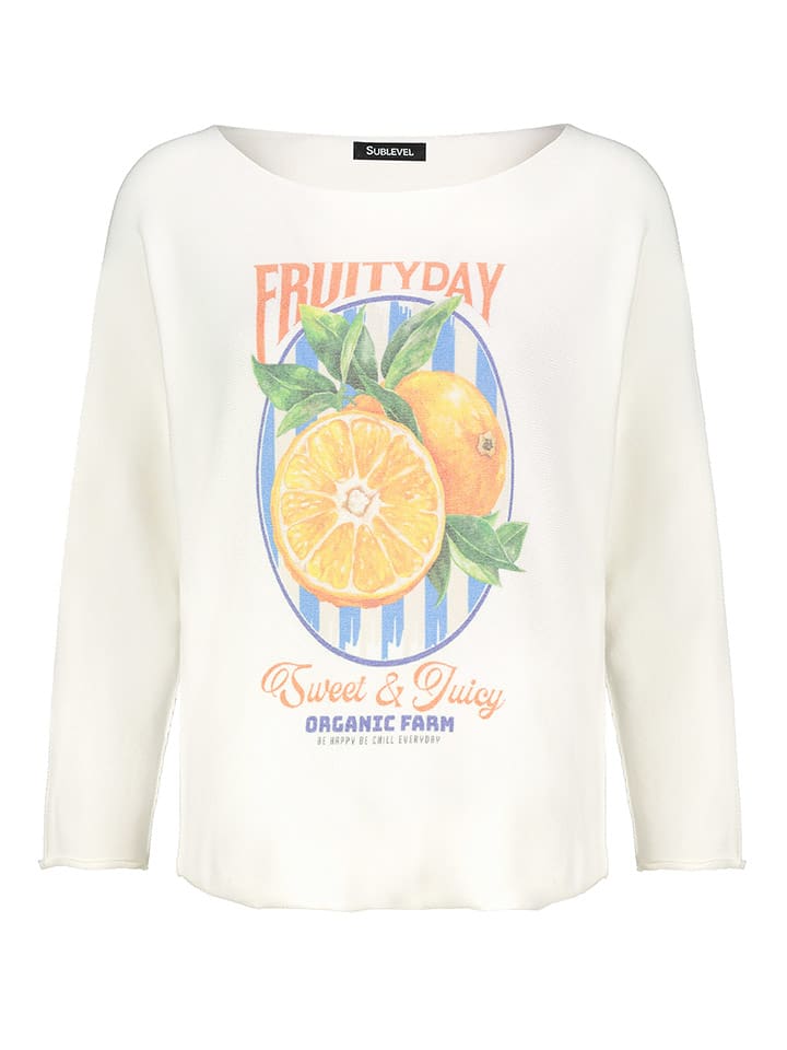 Sublevel Sweter w kolorze kremowym rozmiar: M/L