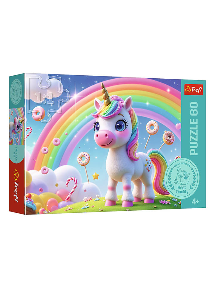 Trefl 60-częściowe puzzle "Unicorn" - 4+ rozmiar: onesize