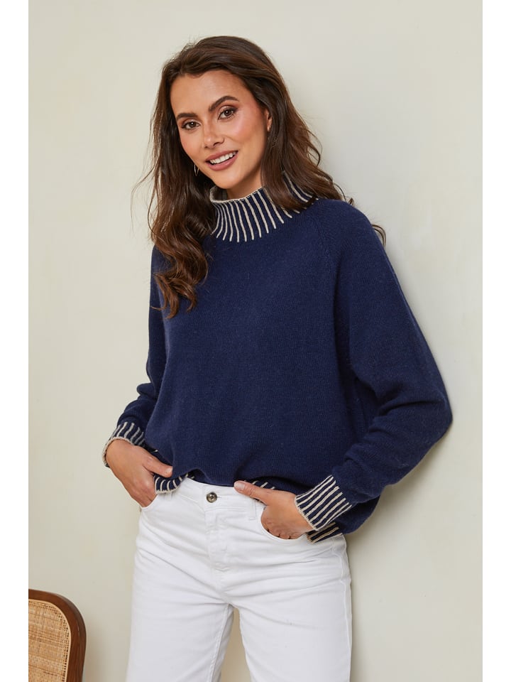 Joséfine Sweter "Csepreg" w kolorze granatowym rozmiar: XL