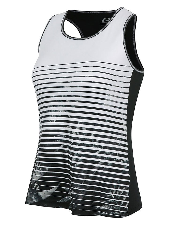 Protective Top funkcyjny "Roses for me" w kolorze czarno-białym rozmiar: 44