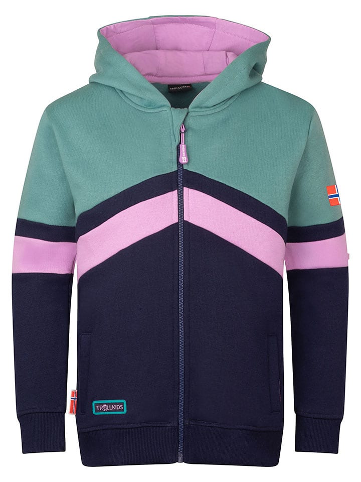 Trollkids Bluza "Flekkefjord" w kolorze fioletowym rozmiar: 152