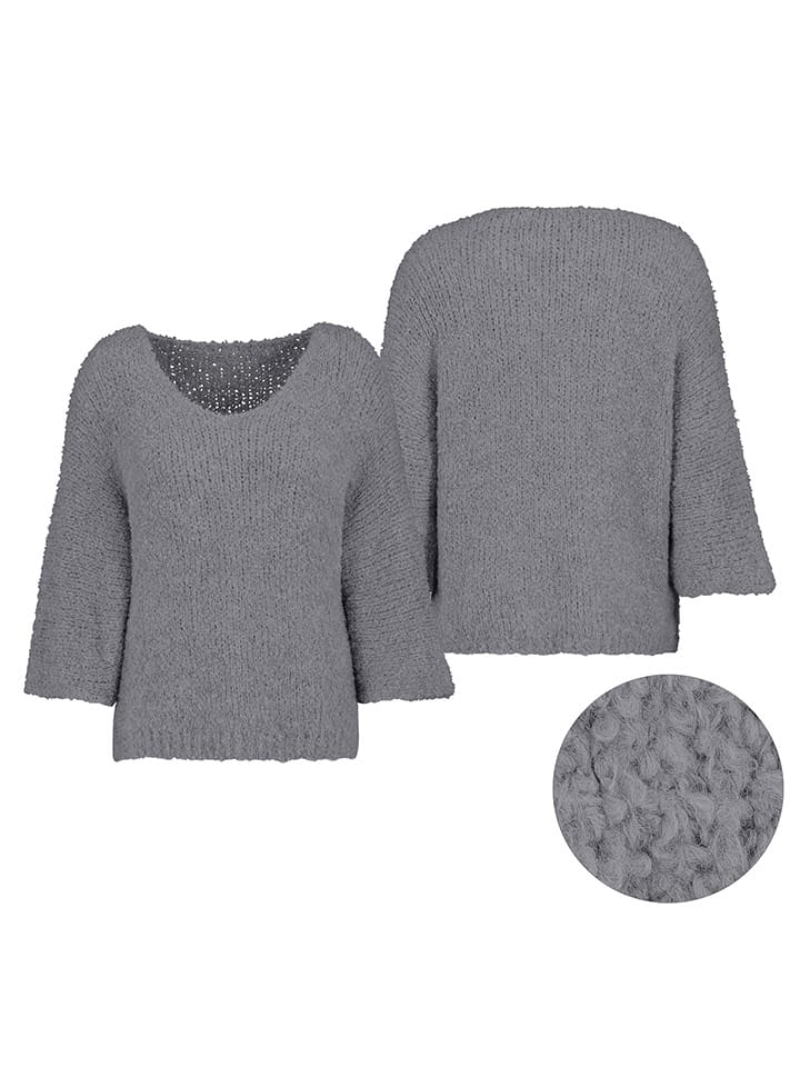 Sublevel Sweter w kolorze szarym rozmiar: M/L