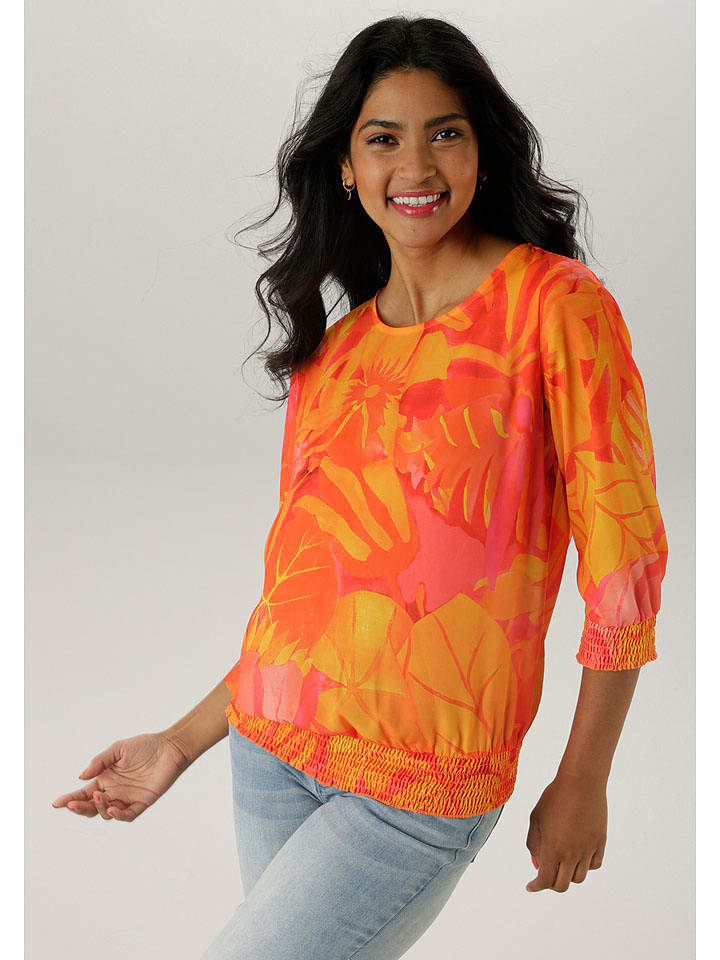 Aniston Bluzka w kolorze pomarańczowo-żółtym rozmiar: 36
