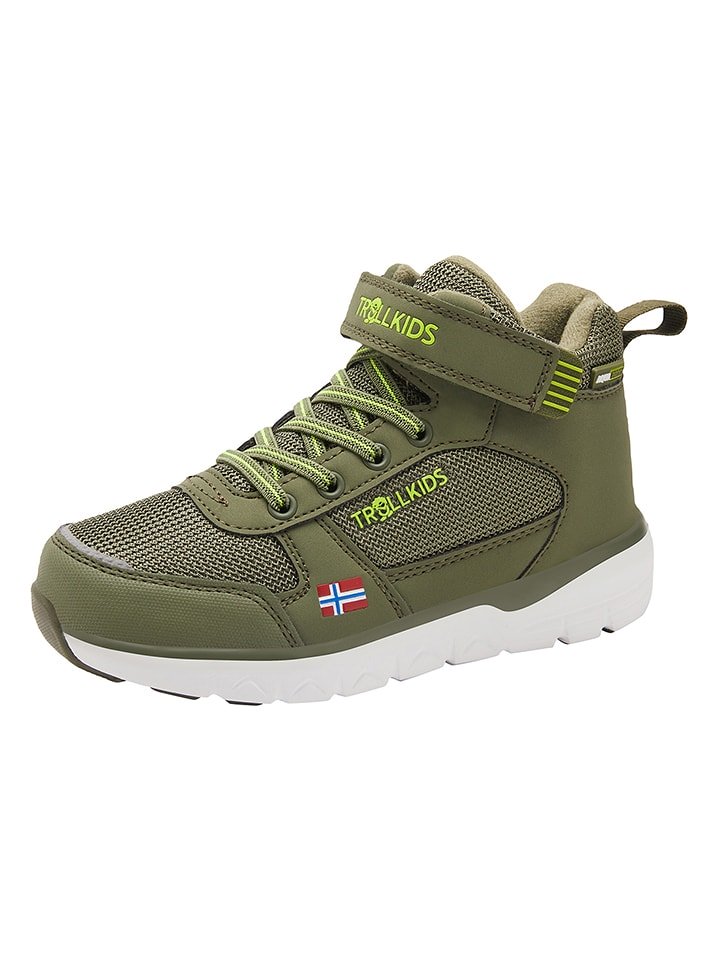 Trollkids Sneakersy "Stavanger Mid" w kolorze zielonym rozmiar: 40
