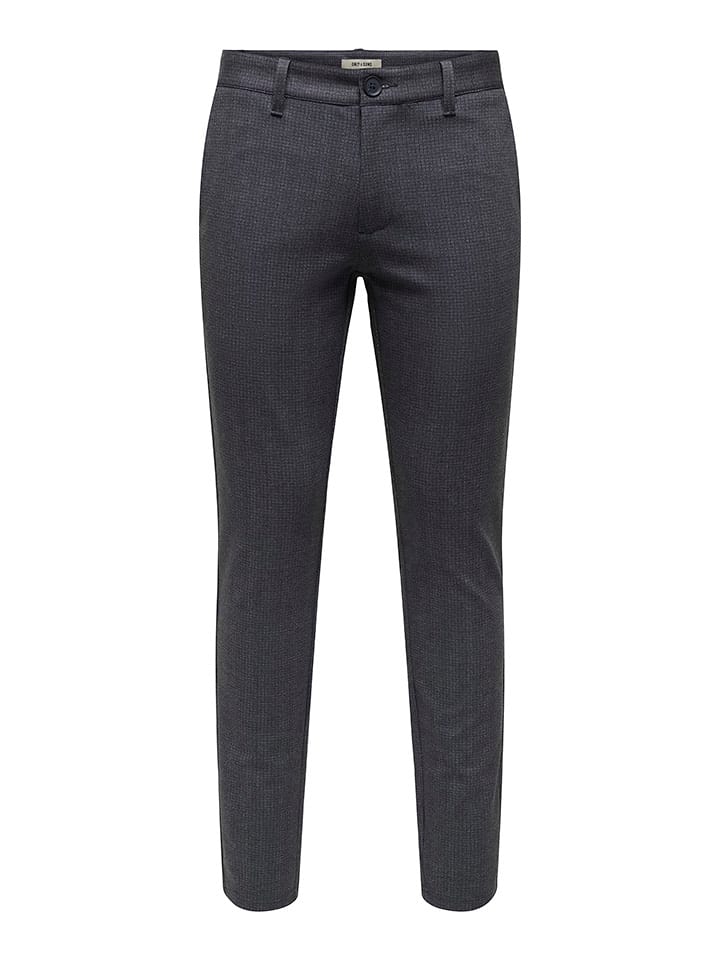 ONLY & SONS Spodnie chino "Mark" - Slim fit - w kolorze granatowym rozmiar: W30/L32