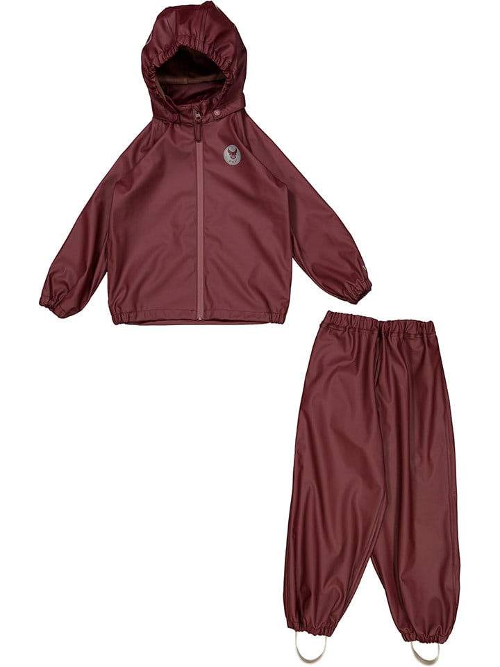 Wheat 2-częściowy zestaw przeciwdeszczowy "Charlie" w kolorze czerwonym rozmiar: 110