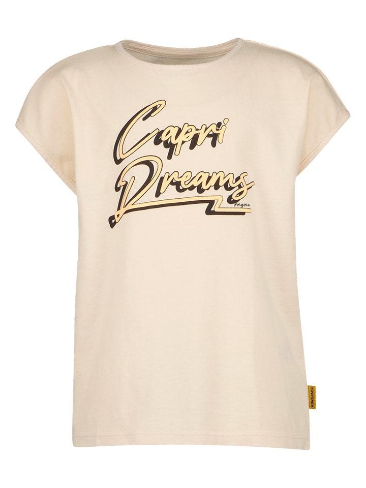 Vingino Koszulka "Helen" w kolorze beżowym rozmiar: 176