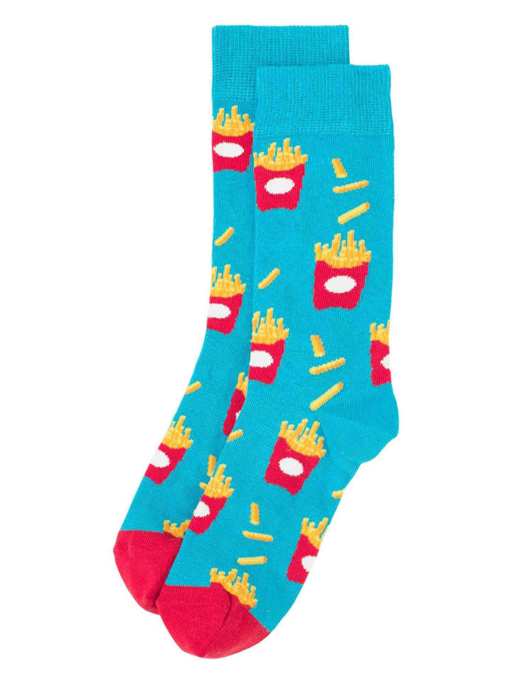 Happy Socks Skarpety w kolorze błękitno-czerwonym rozmiar: 41-46