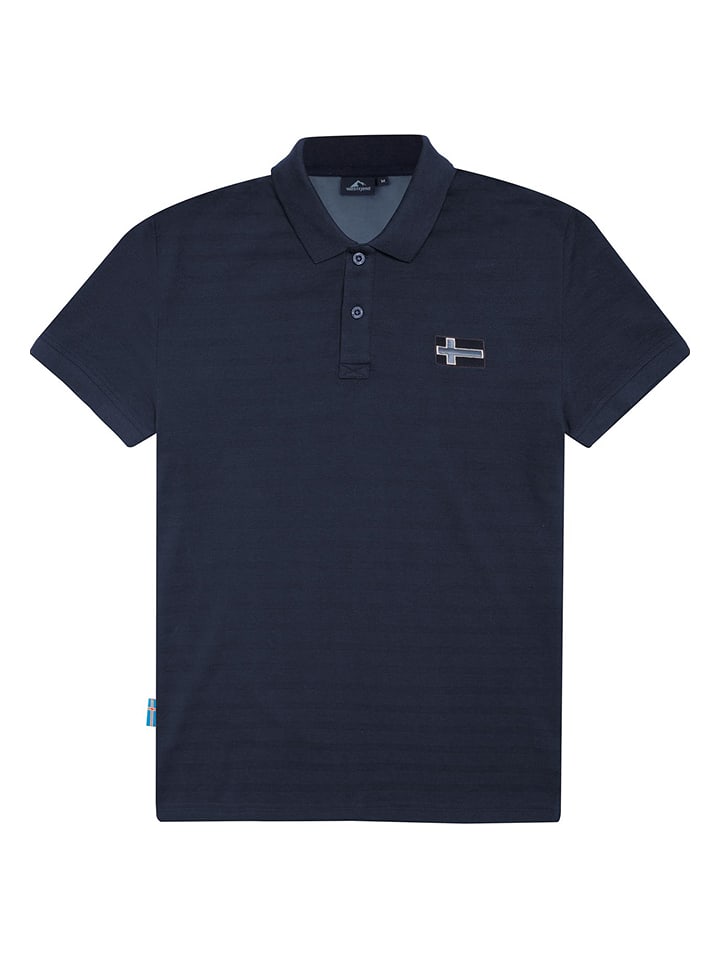 Westfjord Koszulka polo "Skogar" w kolorze granatowym rozmiar: L