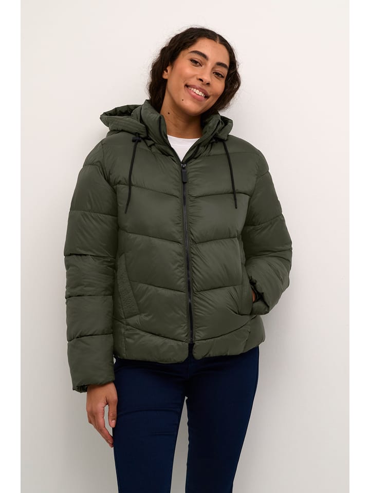 Kaffe Kurtka pikowana w kolorze khaki rozmiar: 34