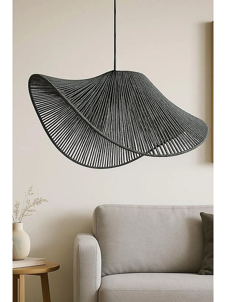 ABERTO DESIGN Lampa wisząca w kolorze szarym - wys. 53 x Ø 50 cm rozmiar: onesize