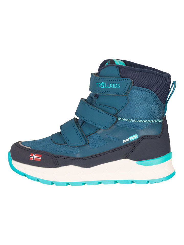 Trollkids Botki zimowe "Rauland" w kolorze niebieskim rozmiar: 34