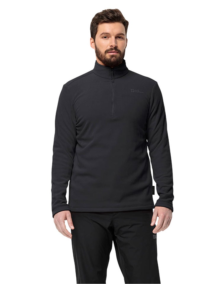 Jack Wolfskin Bluza polarowa "Taununs" w kolorze czarnym rozmiar: L