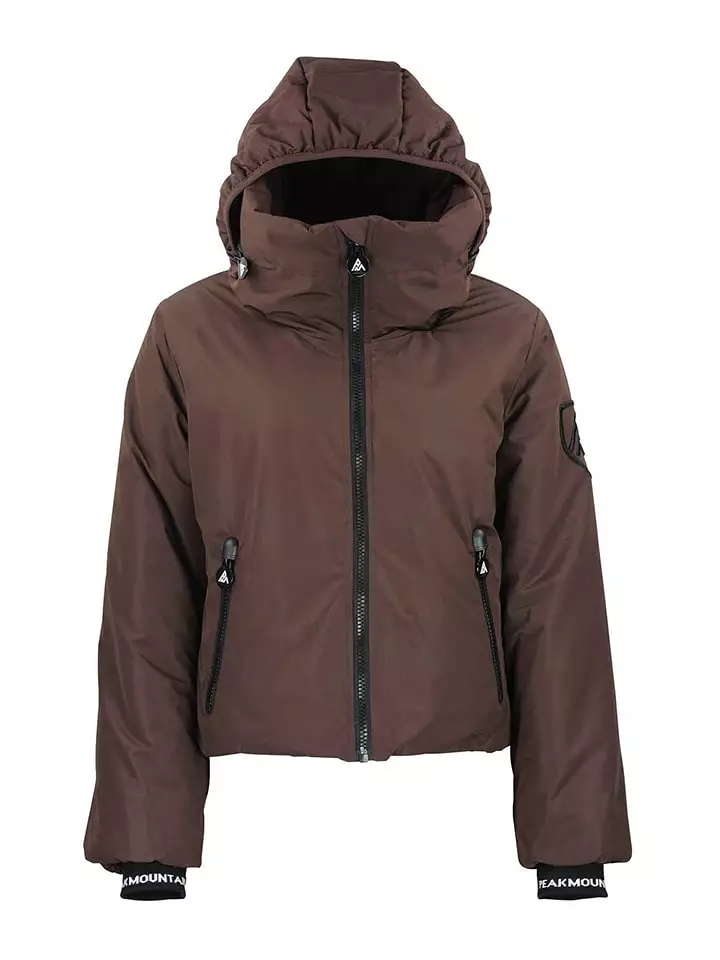 Peak Mountain Kurtka narciarska "Ally" w kolorze brązowym rozmiar: XL