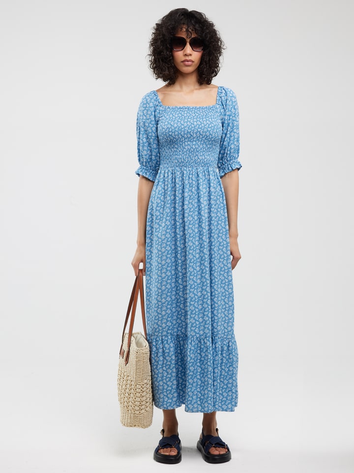 BIG STAR Sukienka w kolorze błękitno-białym rozmiar: S