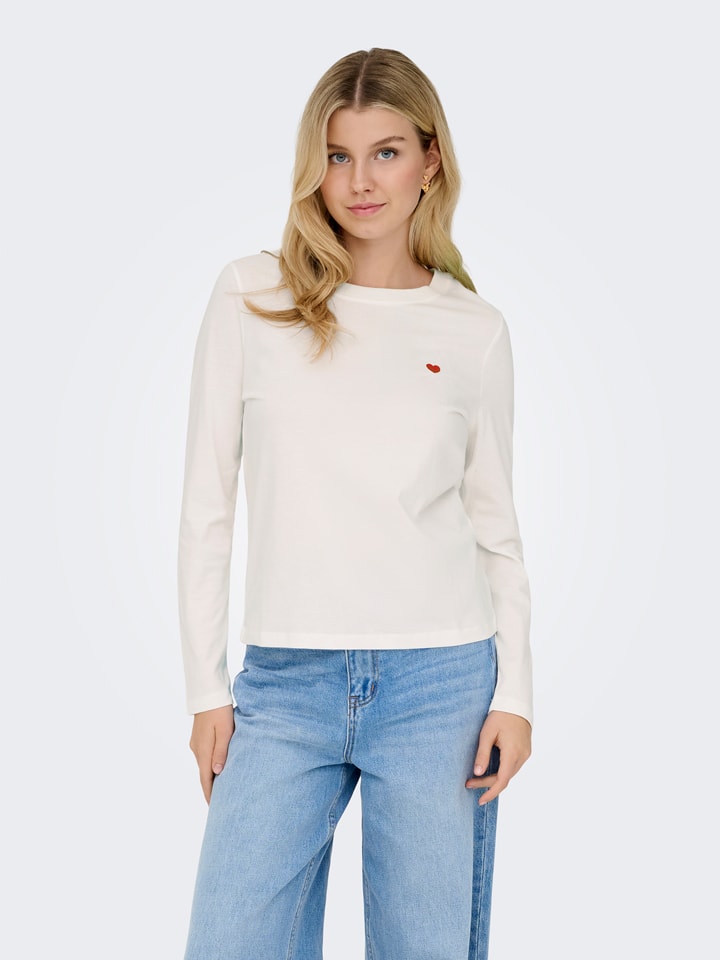 JDY Koszulka w kolorze kremowym rozmiar: M