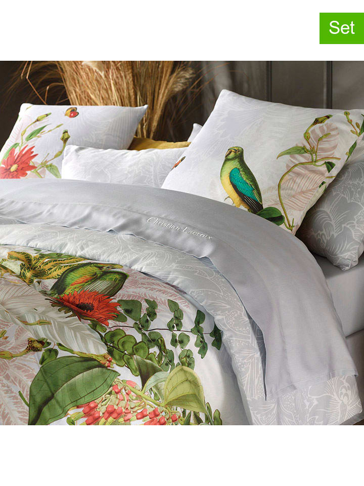 CXL by Christian Lacroix Satynowe poszewki (2 szt.) w kolorze białym na poduszkę rozmiar: 50x70 cm