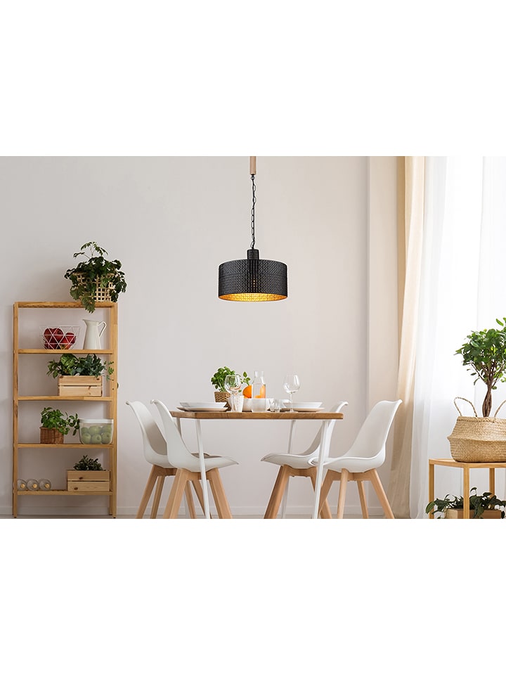 Globo lighting Lampa wisząca "Rielly" w kolorze czarnym - (W)120 x Ø 35 cm rozmiar: onesize