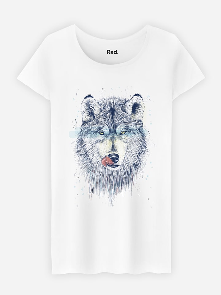 WOOOP Koszulka "Dinner Time" w kolorze białym rozmiar: M