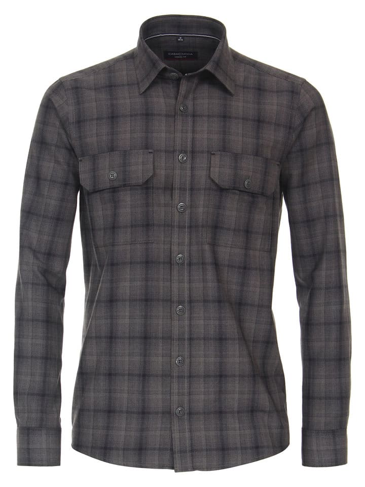 CASAMODA Koszula - Casual fit - w kolorze antracytowym rozmiar: 3XL