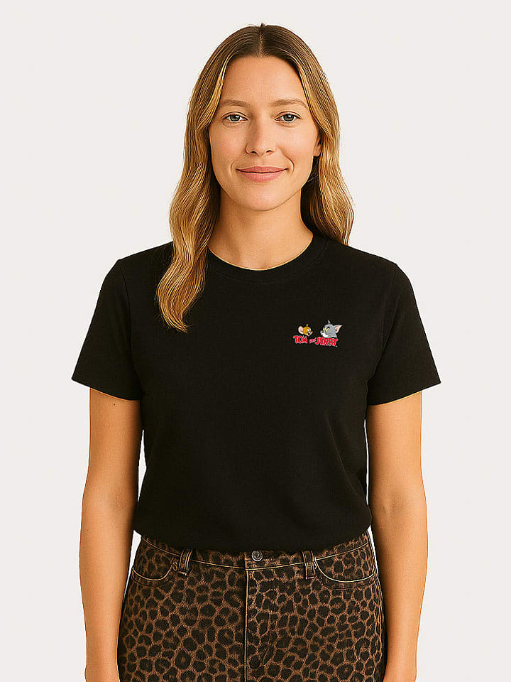 WOOOP Koszulka "Tom and Jerry Classic Faces" w kolorze czarnym rozmiar: XL