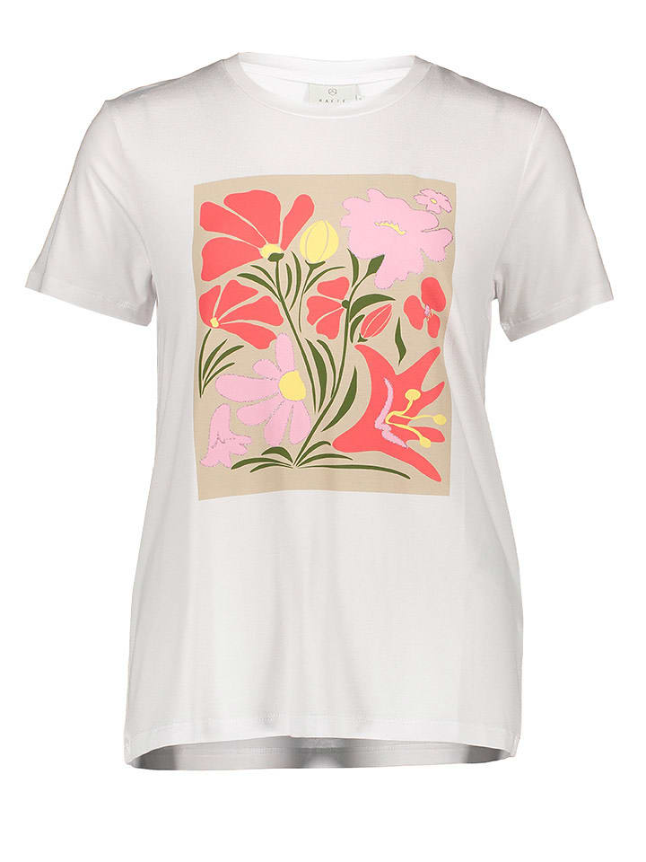 Kaffe Koszulka w kolorze białym rozmiar: L