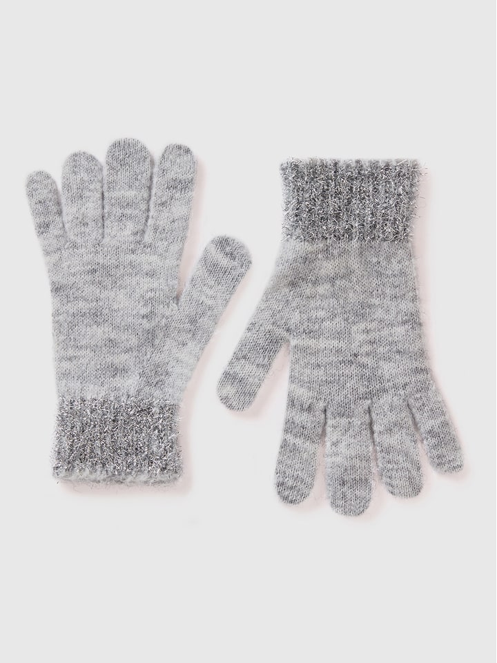 Benetton Rękawiczki w kolorze szarym rozmiar: 168