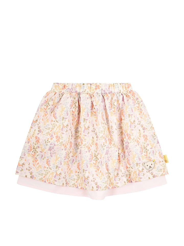 Steiff Spódnica w kolorze kremowym ze wzorem rozmiar: 122