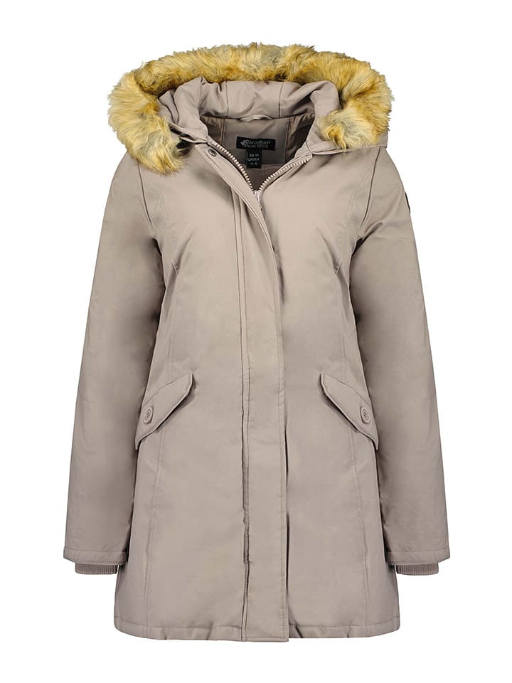 Canadian Peak Parka "Dinastipeak" w kolorze szarobrązowym rozmiar: S