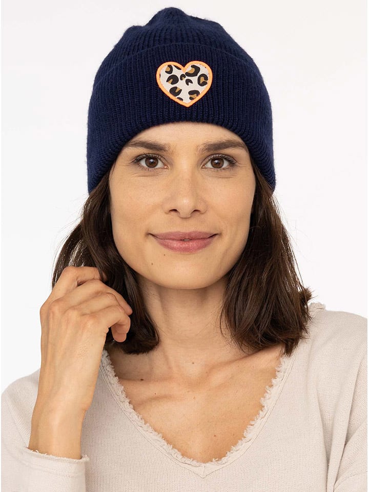 Zwillingsherz Czapka "Leo Heart" w kolorze granatowym rozmiar: onesize